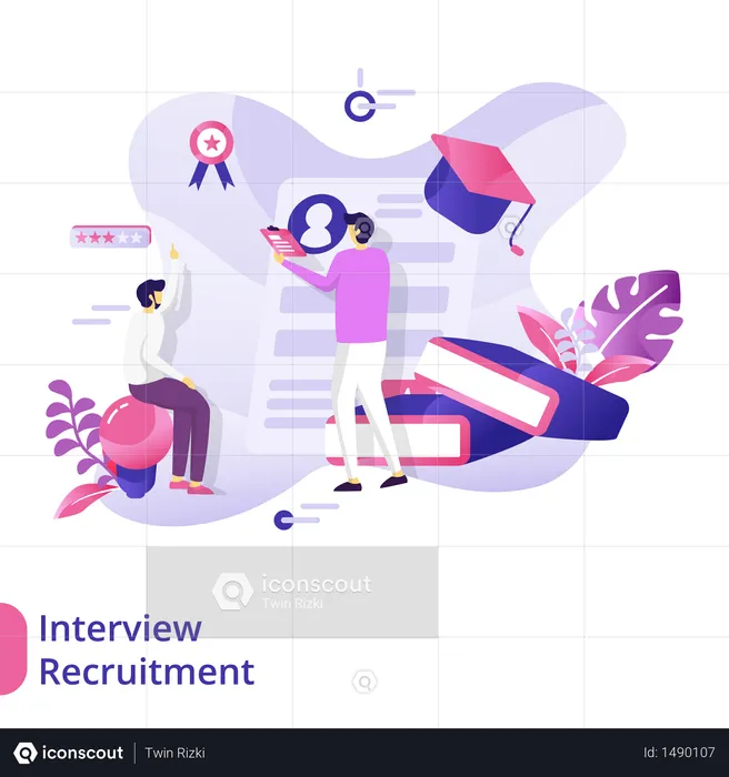 Interview Recruitment  Illustration