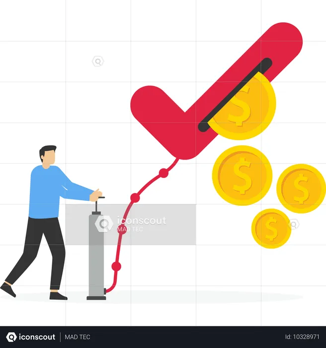 Inversión empresarial global  Ilustración