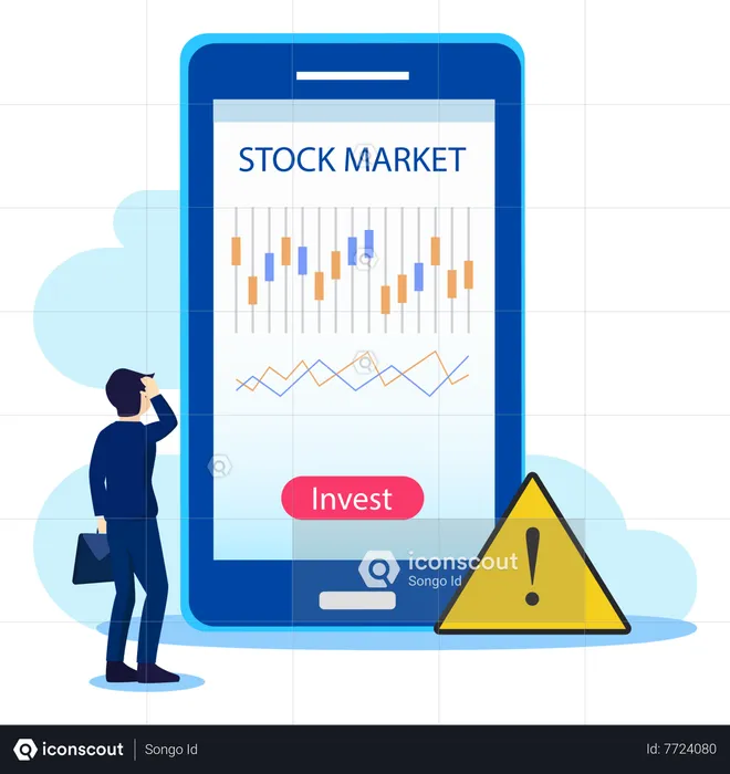 Inversión en bolsa  Ilustración