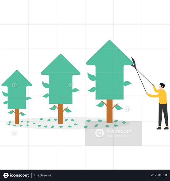 Invest and earn increase profit  Illustration