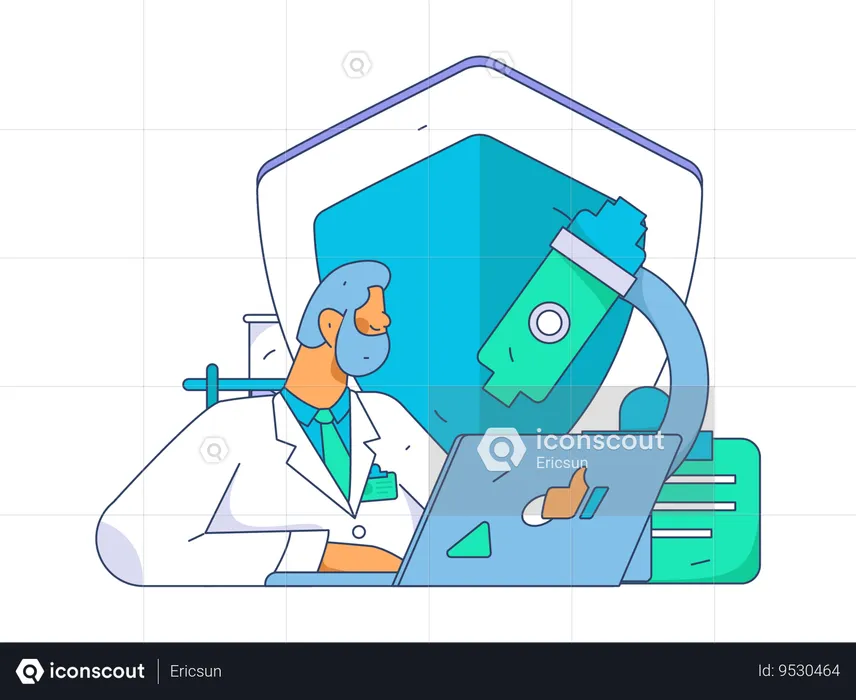 Investigación clínica  Ilustración