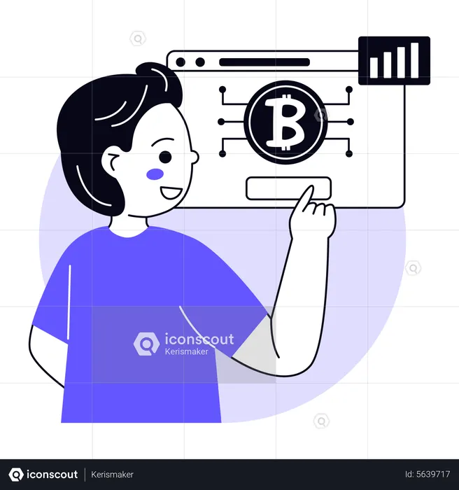 Investimento em bitcoins  Ilustração