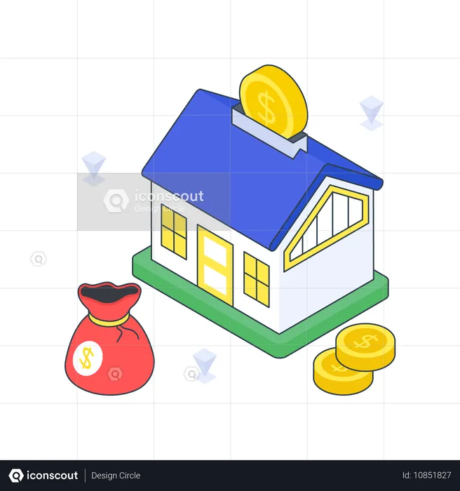 Investimento imobiliário  Ilustração