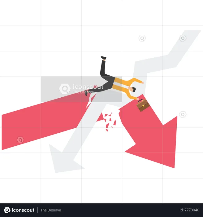 Investing in market downturn  Illustration