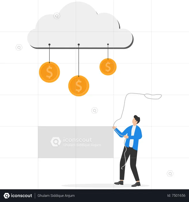 Investissement dans le cloud  Illustration