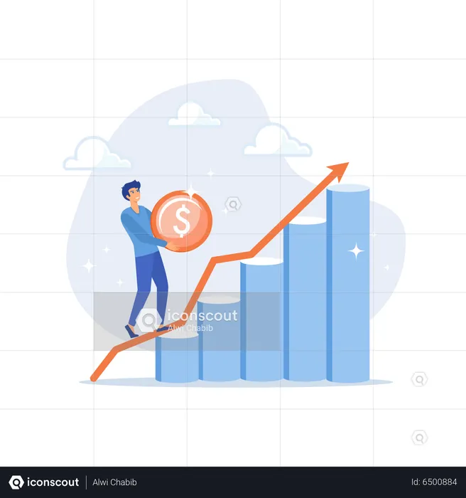 Graphique d'investissement  Illustration