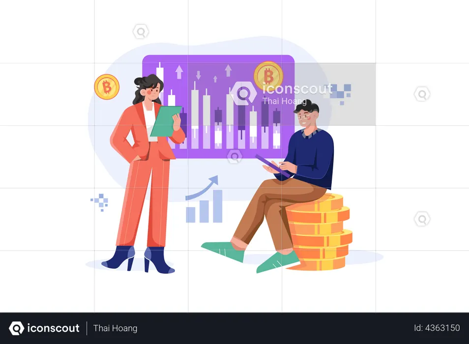 Investissement en crypto-monnaie  Illustration
