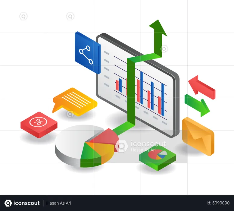 Investitionsanalysedaten  Illustration