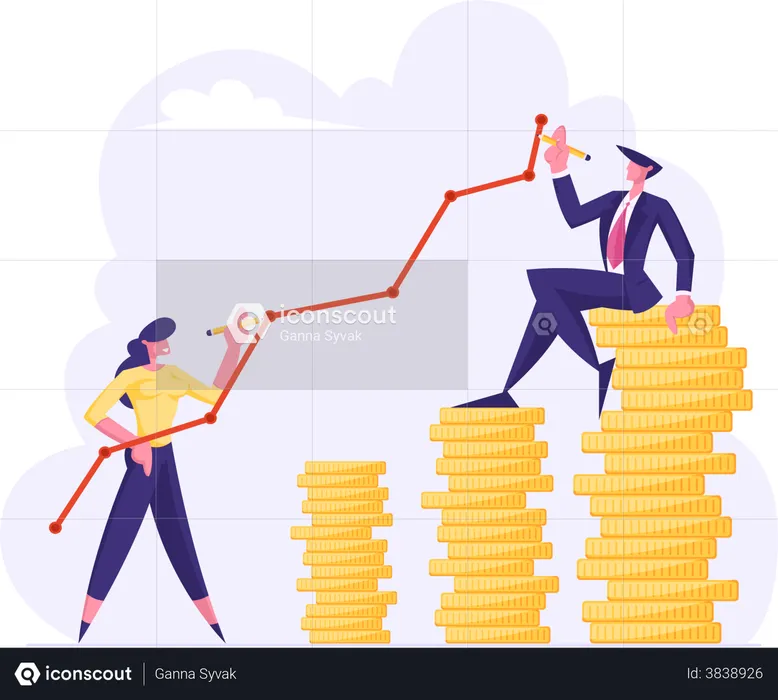 Investitionswachstum  Illustration