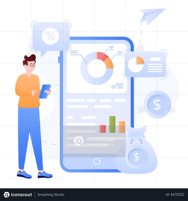 Investment App  Illustration