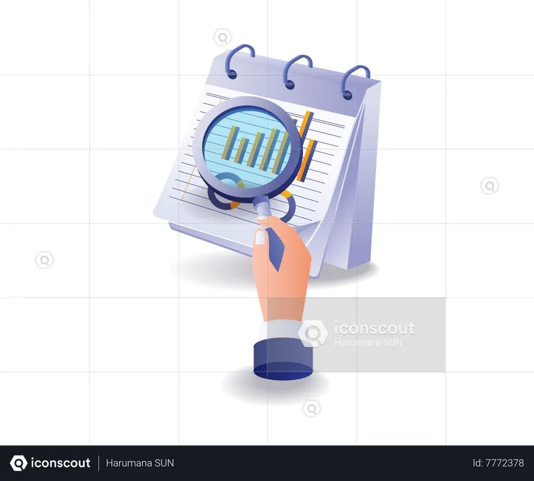 Investment business data analysis sheet  Illustration