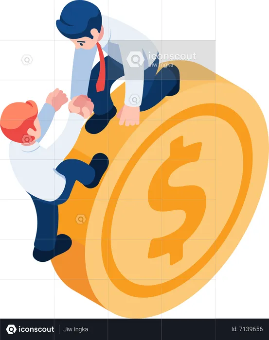 Investment Consultant and Financial Advisor  Illustration