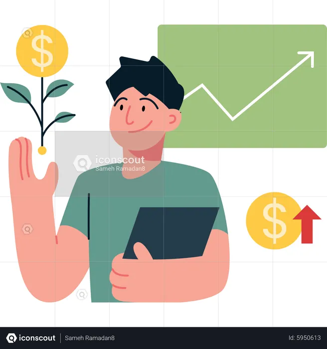 Investment growth  Illustration