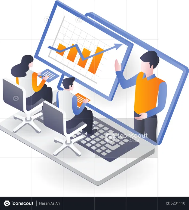 Investment growth analysis  Illustration