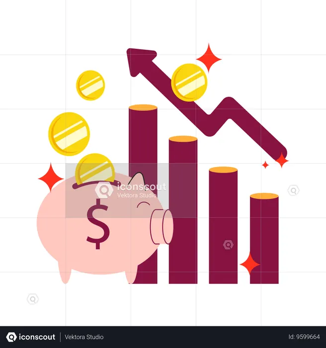 Investment Growth Chart  Illustration