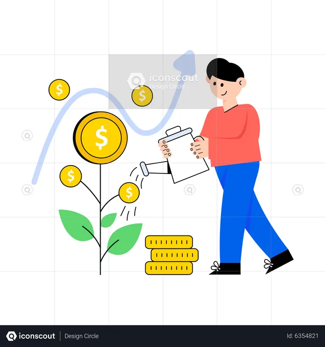 Investment Plant  Illustration