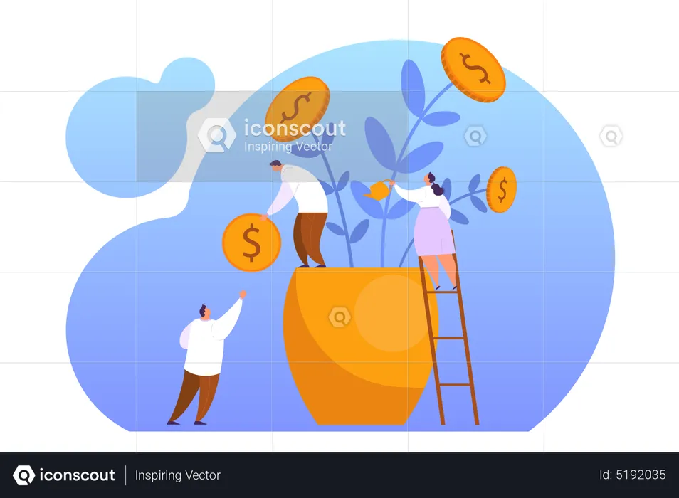 Investment plant  Illustration