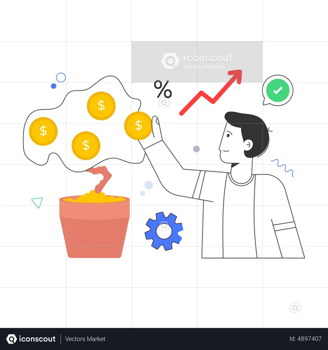 Investment Profit  Illustration