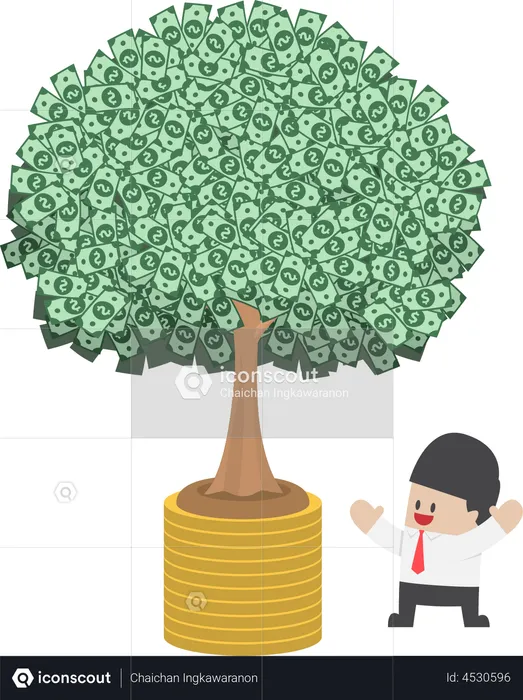 Investment profit plant  Illustration