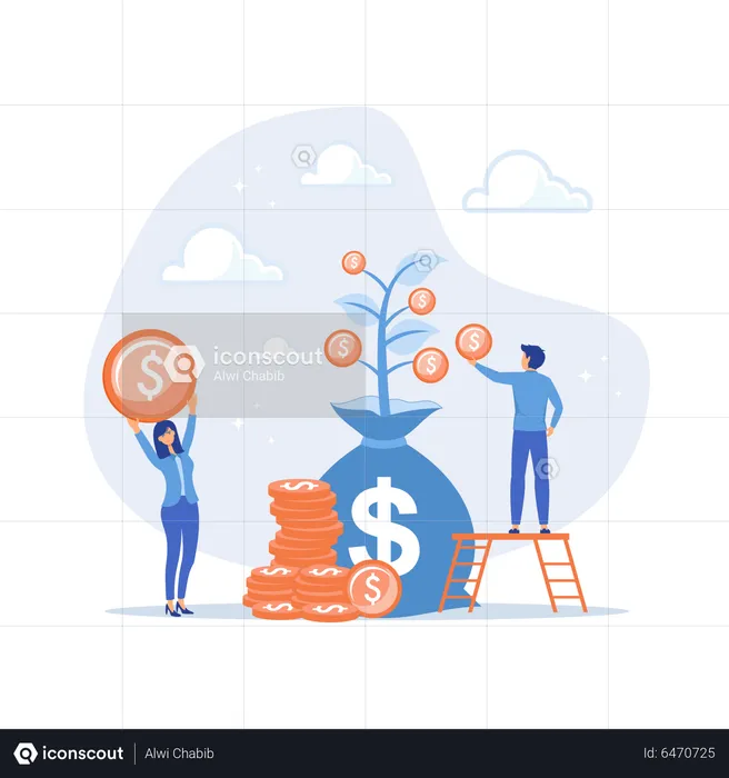 Investmentfonds  Illustration