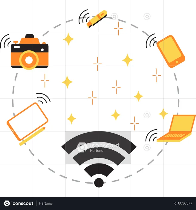 Iot Infrastructure  Illustration