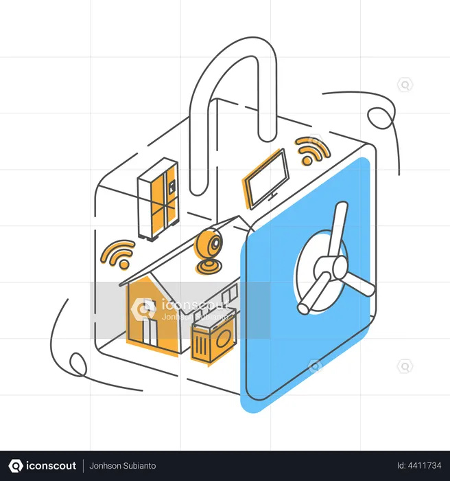 IoT security  Illustration