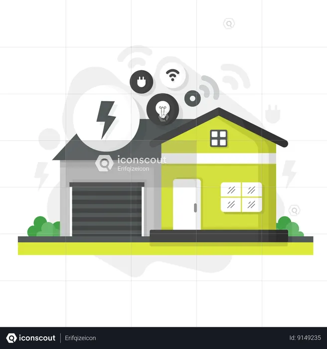 Iot Smart House  Illustration