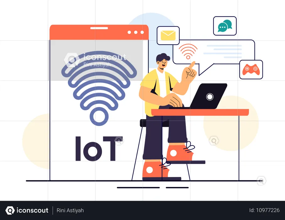 IoT Technology  Illustration