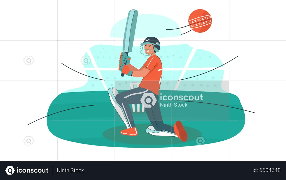 Ipl Cricket  Illustration