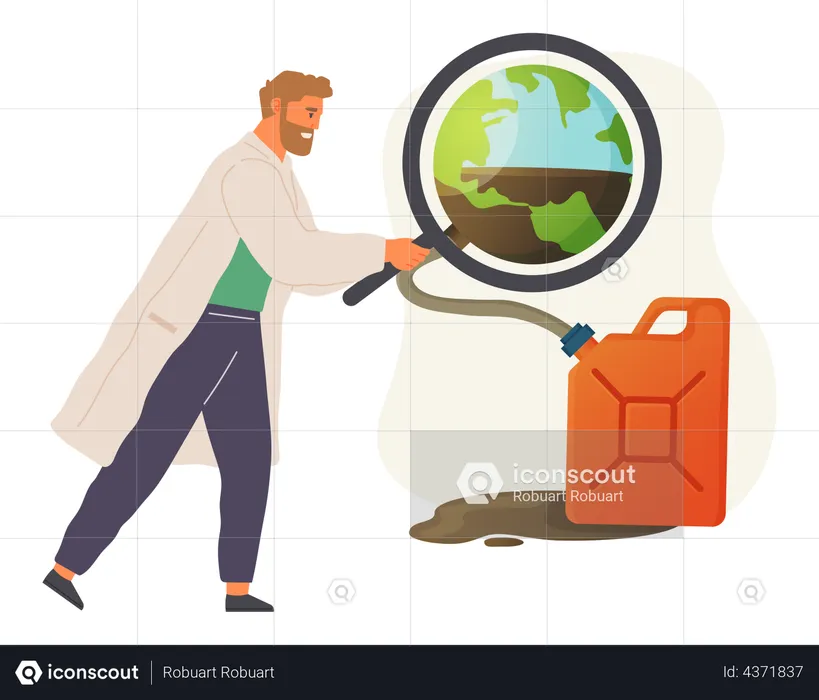 Irrational use of natural resources  Illustration