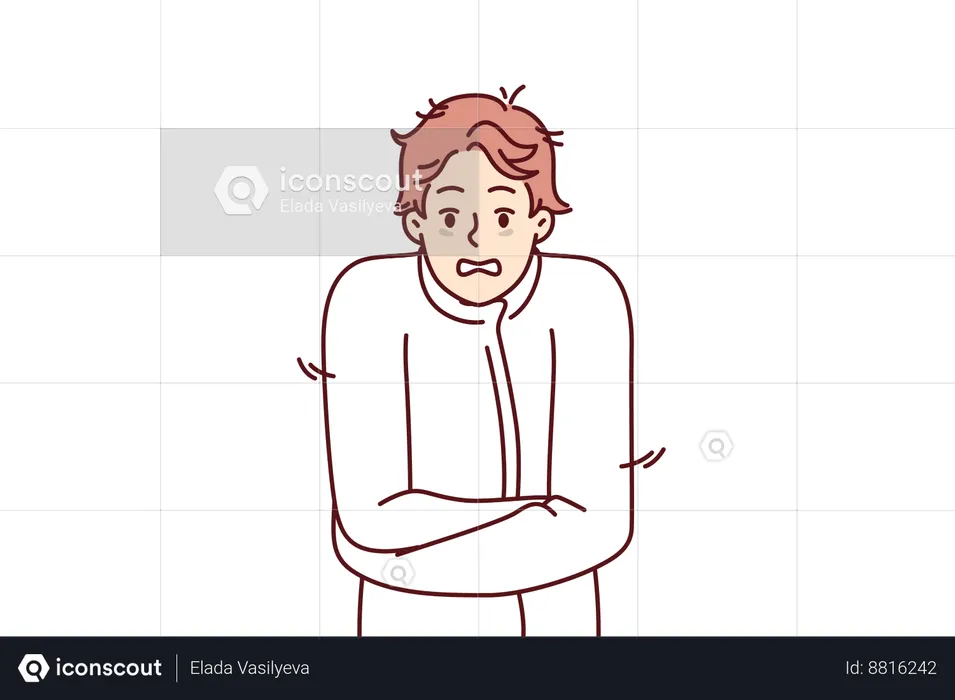 Irritated employee due to workload  Illustration
