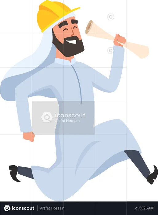 Islamic builder  Illustration