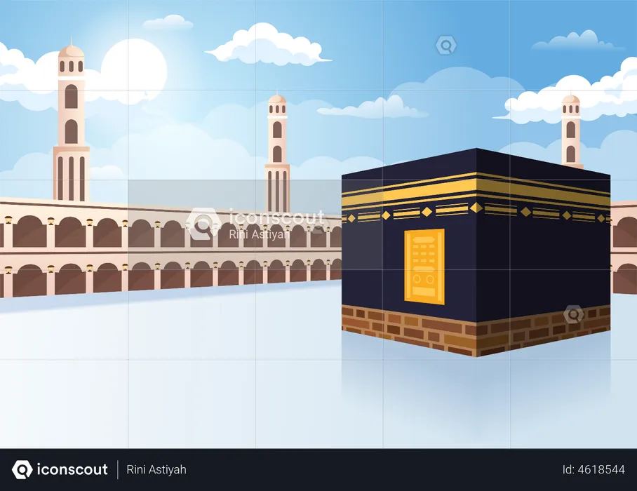 Islamic hajj  Illustration