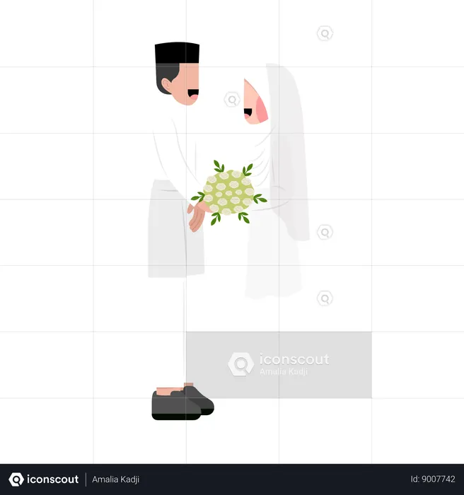 Islamic wedding  Illustration