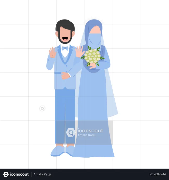 Islamic wedding  Illustration