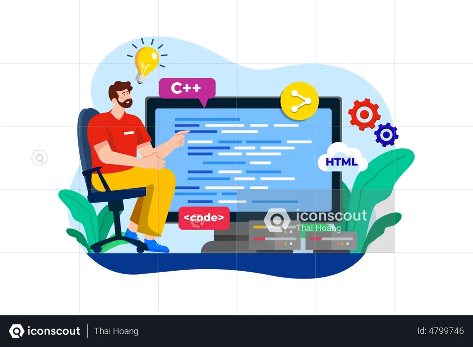 IT Professional  Illustration