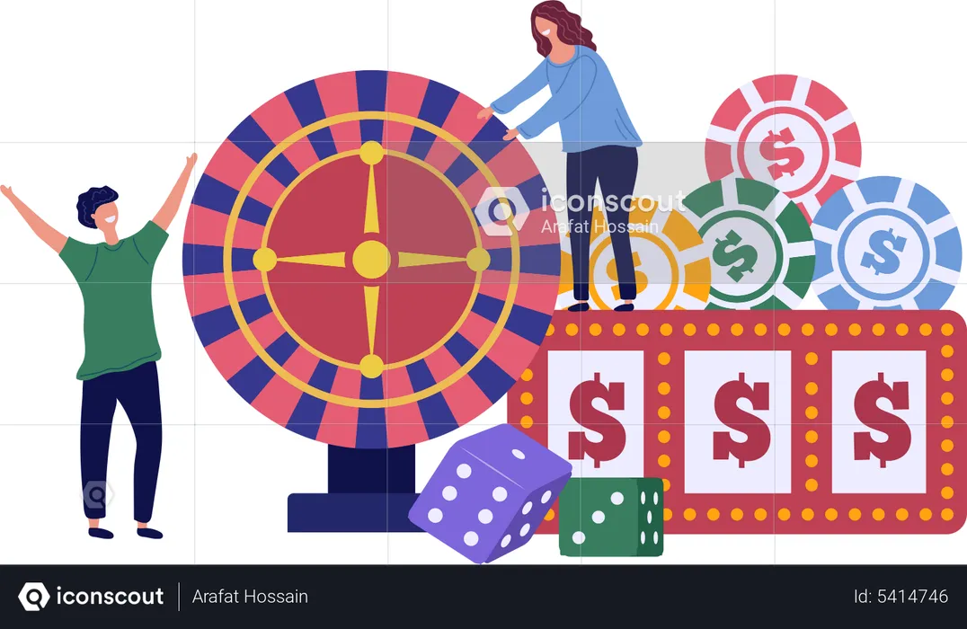 Jackpot Winner  Illustration