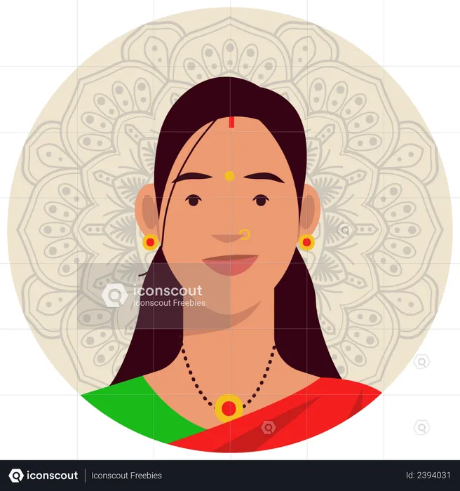 Jain female  Illustration