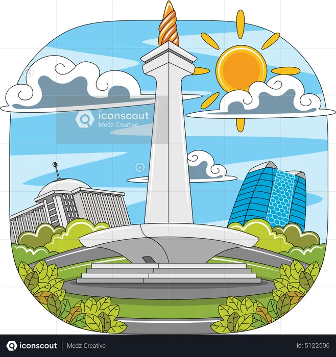 Jakarta City  Illustration