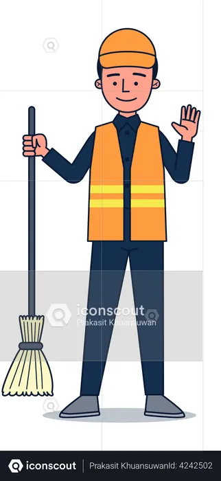 Janitor  Illustration