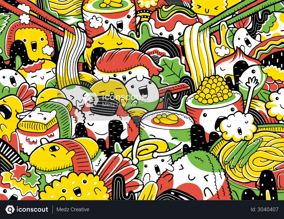 Japanese Food  Illustration