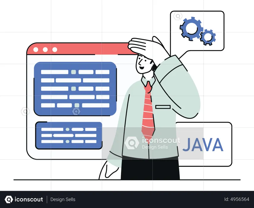 Java developer  Illustration