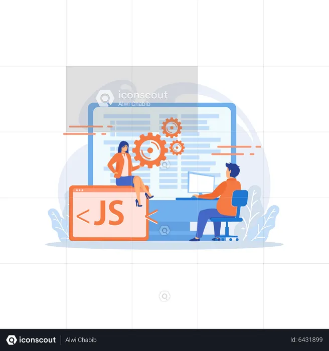 Javascript Programming  Illustration