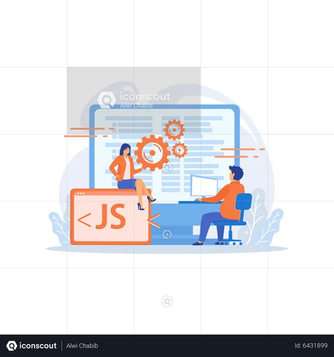Javascript Programming  Illustration