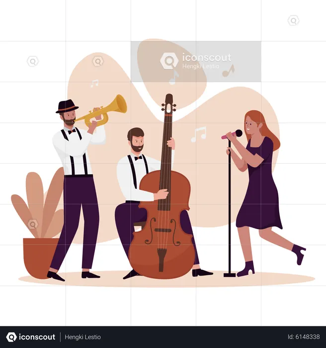 Jazz festival concert  Illustration