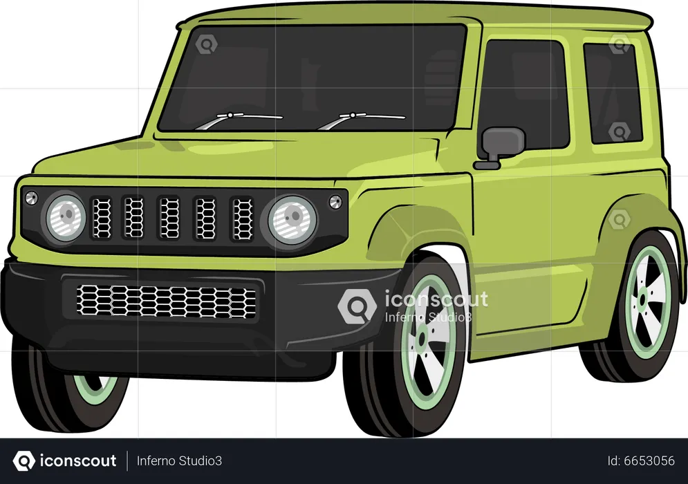 Coche jeep  Ilustración