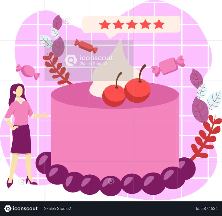 Jelly Cake  Illustration