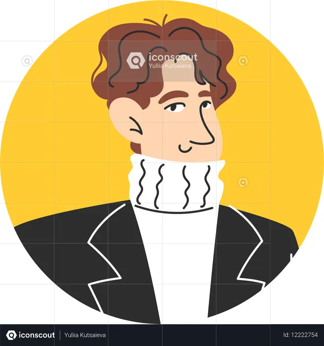 Jeune homme asiatique moderne  Illustration
