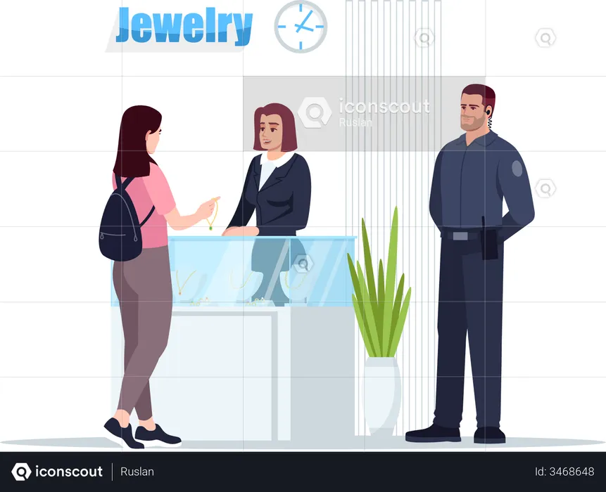 Jewelry store  Illustration