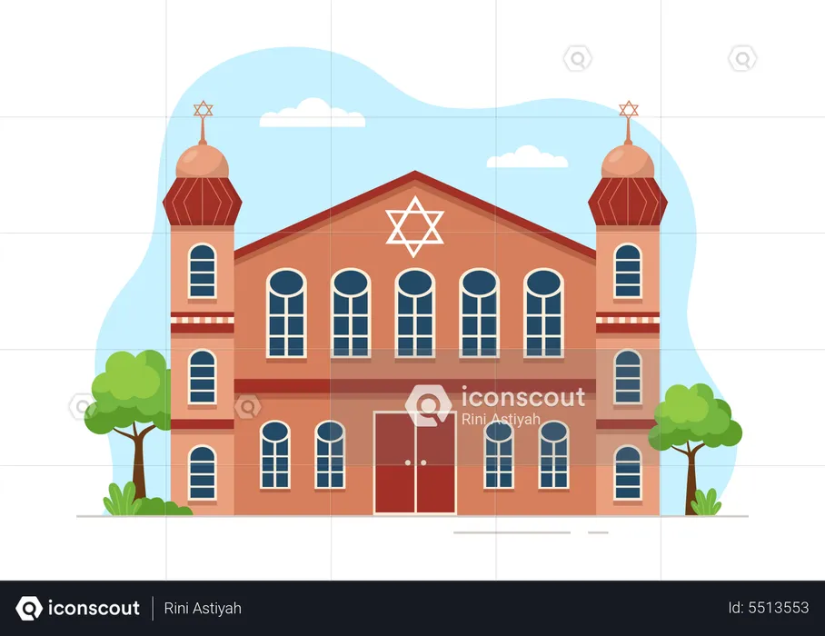 Jewish Temple  Illustration